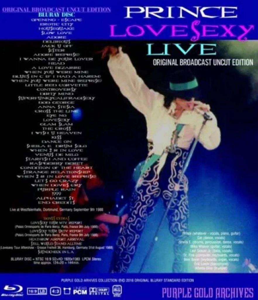 Prince's “LOVESEXY” 1988 Uncut (BLU-RAY) Edition, Promo, Nieuw in verpakking, Album, Verzenden