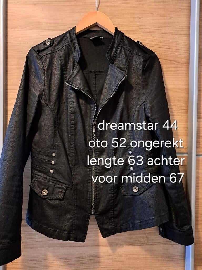 Zwart jasje Dreamstar maat 44, Dreamstar, Zwart, Maat 42/44 (L), Ophalen of Verzenden