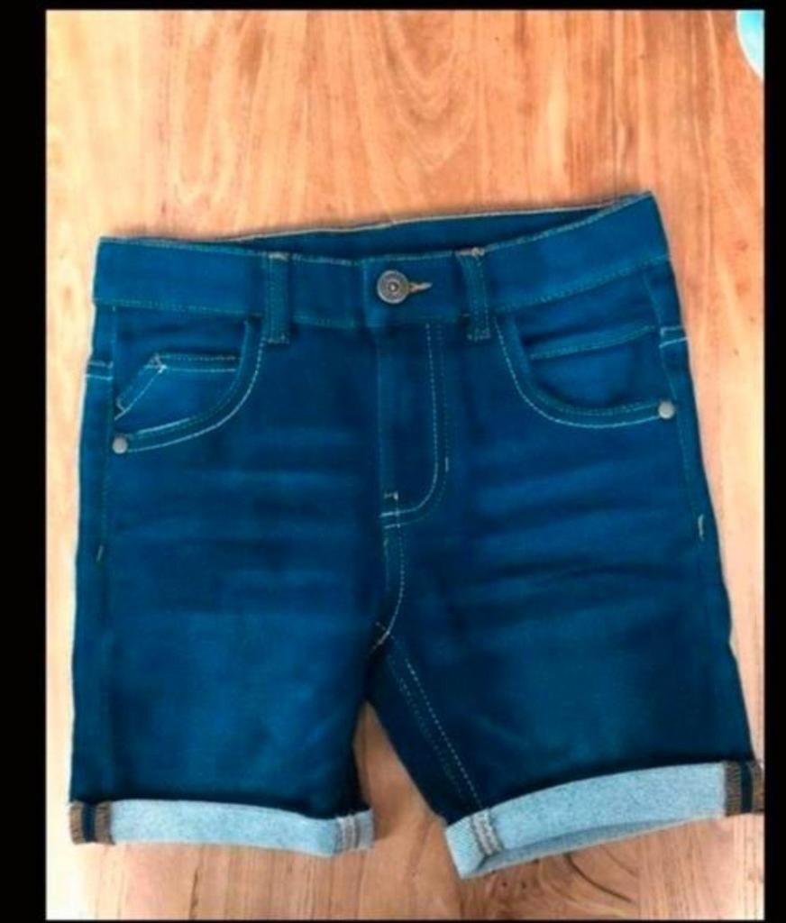 Nieuwe Donkerblauwe Denim Korte Broek voor Jongens, Ophalen, Nieuw, DNM, Jongen