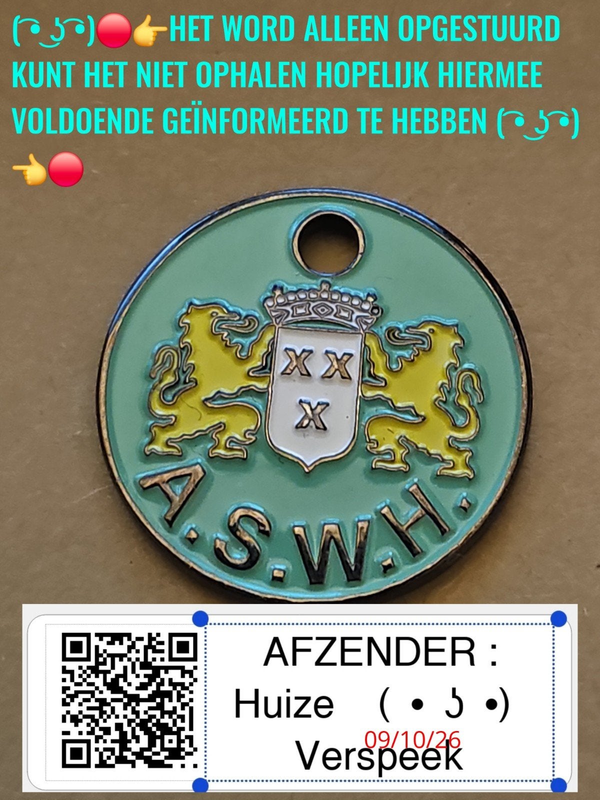 XXX A.S.W.H ( ͡• ͜ʖ ͡•)️ WINKELWAGENMUNTJE, Verzamelen, Verzenden