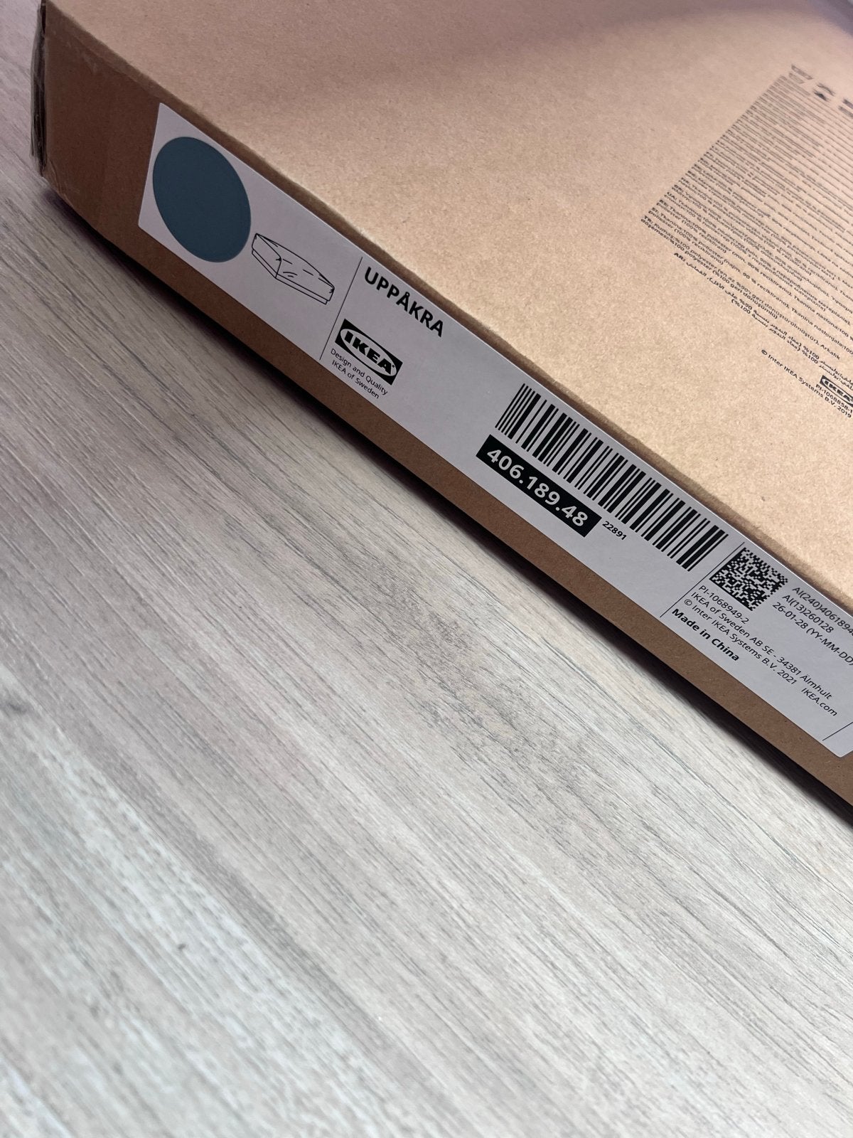 Nieuwe IKEA UPPÅKRA hoes in grijsblauw, Ophalen of Verzenden, Nieuw, Stof