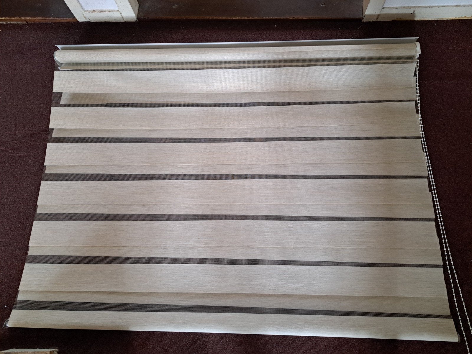 .8 Crème kleurige rolgordijn 120cm bij 160 lang verduisterd., Rolgordijn, Ophalen of Verzenden, Crème, Rolgordijn