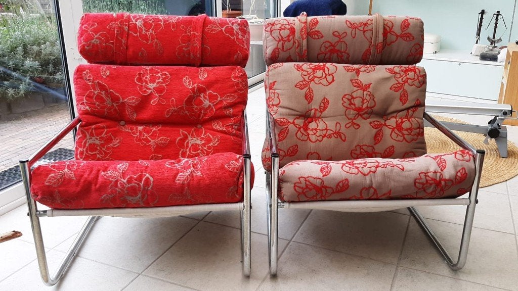 Vintage fauteuils, Ophalen, Gebruikt, Vintage 60/70's, 75 tot 100 cm
