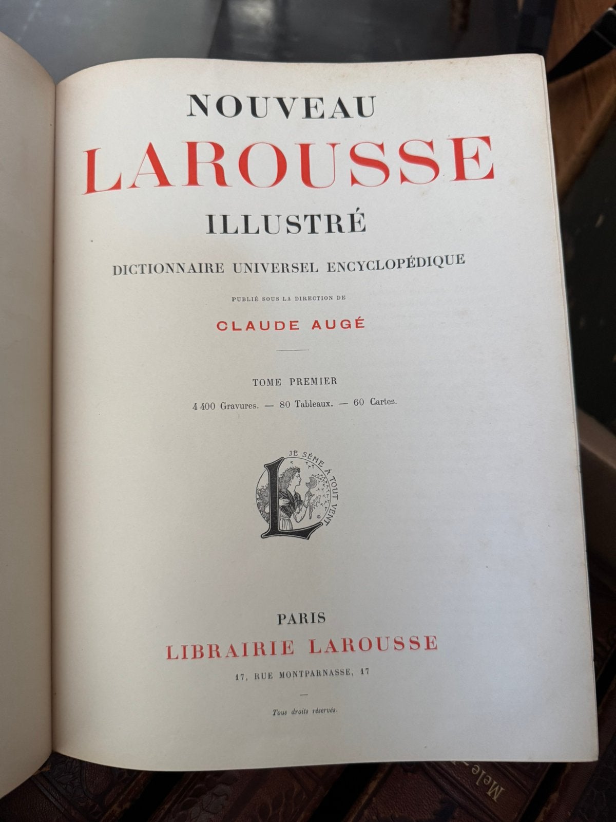 Oude Larousse Encyclopedie in het Frans, Ophalen, Gelezen, Overige onderwerpen