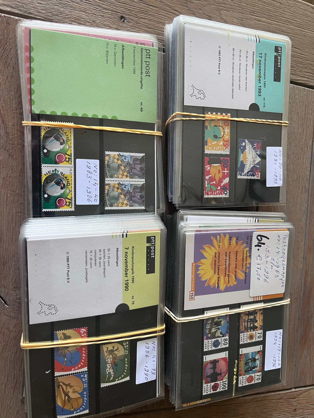 Collectie PTT Postzegelmapjes 1983-1996, Postzegels en Munten, Ophalen of Verzenden, Na 1940, Postfris