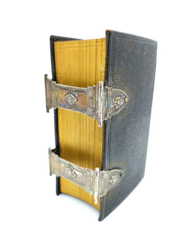 Bijbel met zilveren sloten, A. Verroen, Gouda, 1829, Verzenden, Bijbel