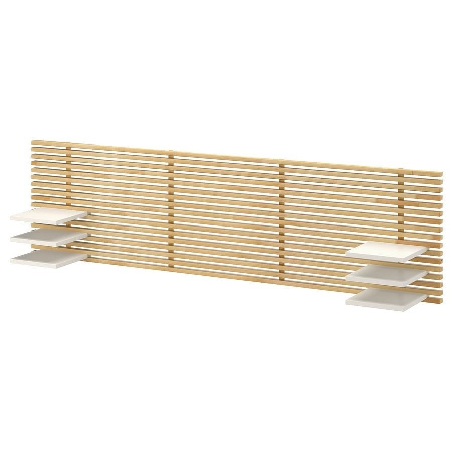IKEA Mandal hoofdbord met planken - 240 cm, Huis en Inrichting, Ophalen, Gebruikt, Tweepersoons, Overige maten