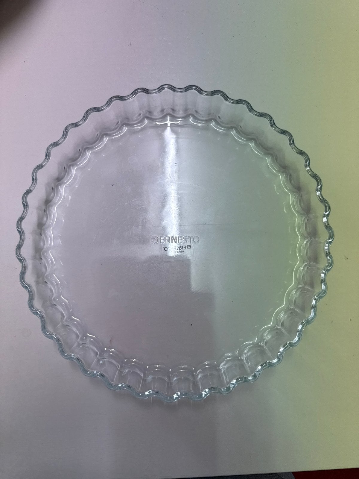 Nieuwe glazen bakvorm/ quichevorm 27cm x 4cm, Ernesto, Nieuw, Ophalen of Verzenden, Wit