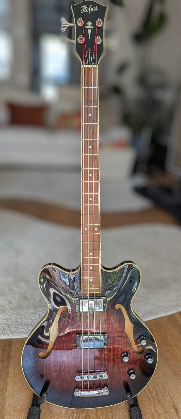Höfner Verythin Bass HCT-500/8-DC Basgitaar, Ophalen, Zo goed als nieuw, Elektrisch