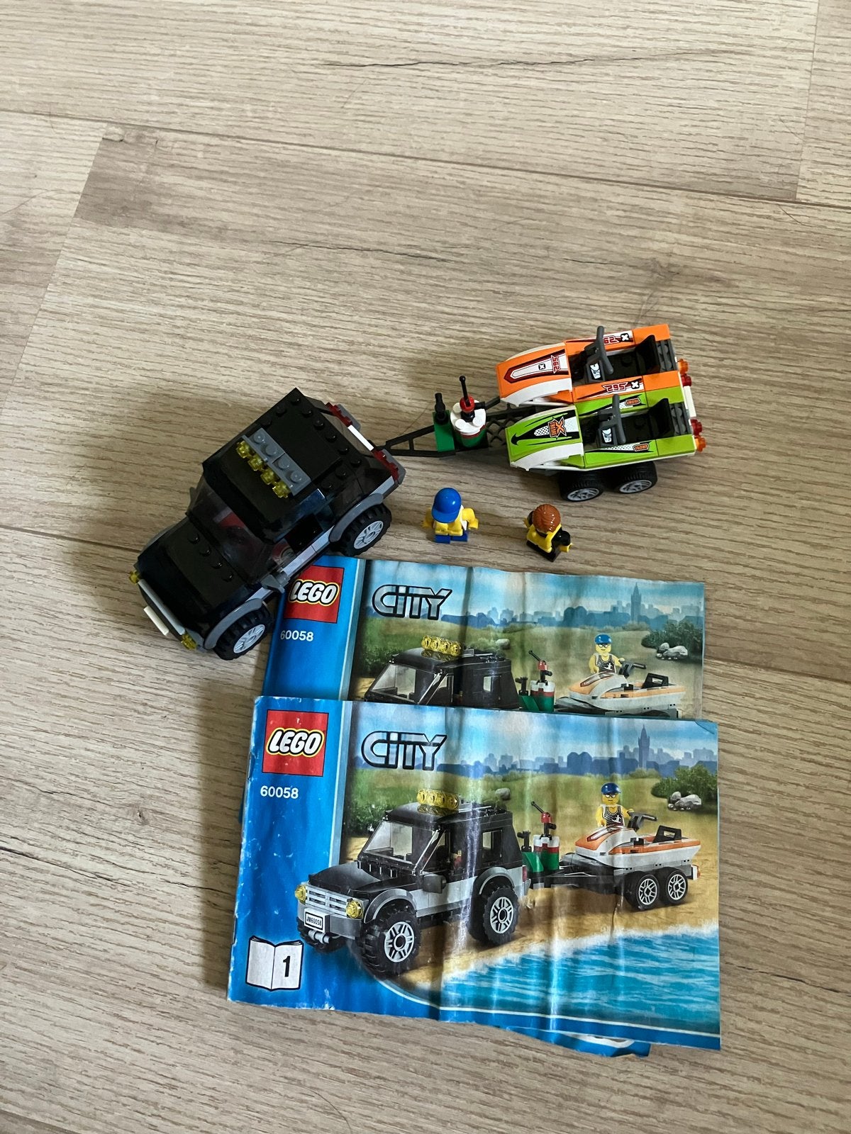 Lego City 60058 SUV met waterscooters en instructieboekjes, Lego, Ophalen of Verzenden, Complete set, Inclusief instructies