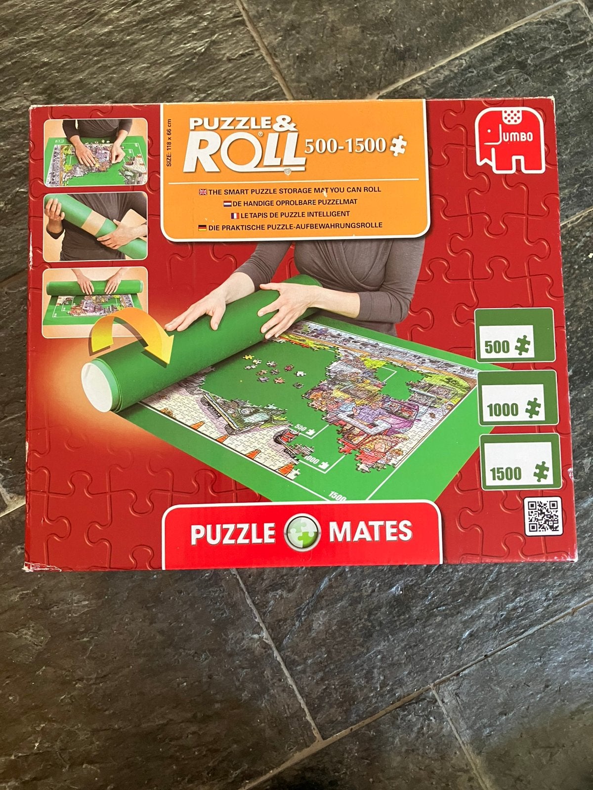Jumbo Puzzle & Roll 500-1500 stukjes, puzzelmat TOTAAL, Ophalen of Verzenden, Zo goed als nieuw
