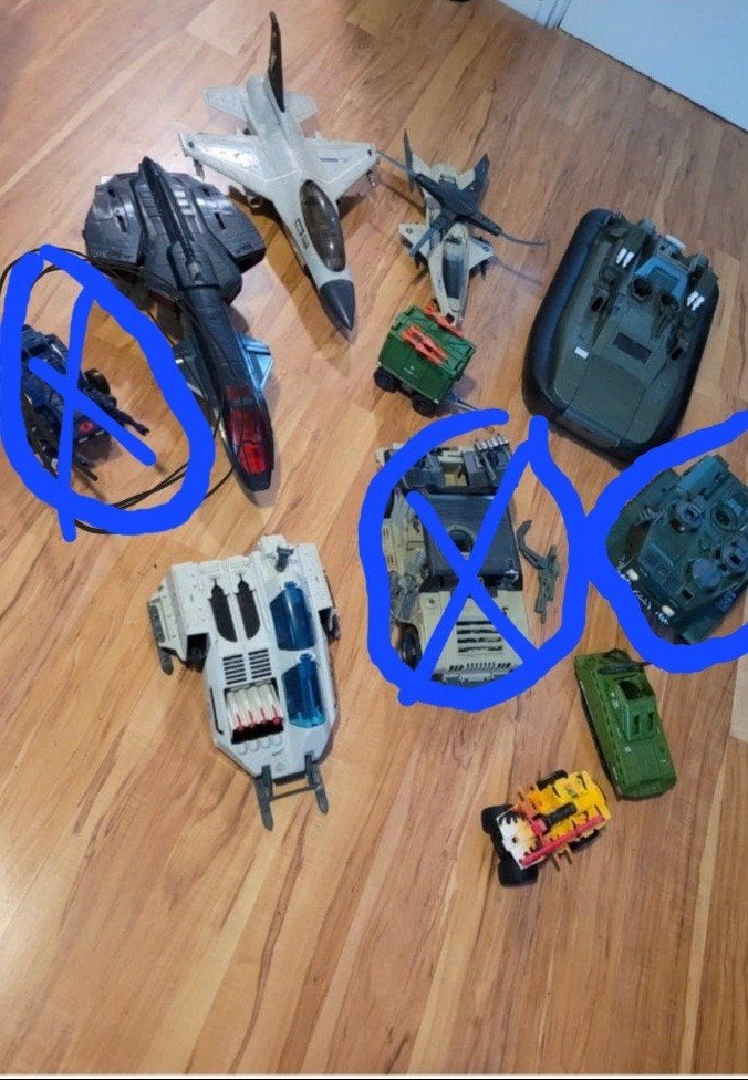 GJOE LOT G.I. Joe voertuigen Vintage speelgoed mag in delen, Ophalen of Verzenden, Gebruikt, Jongen