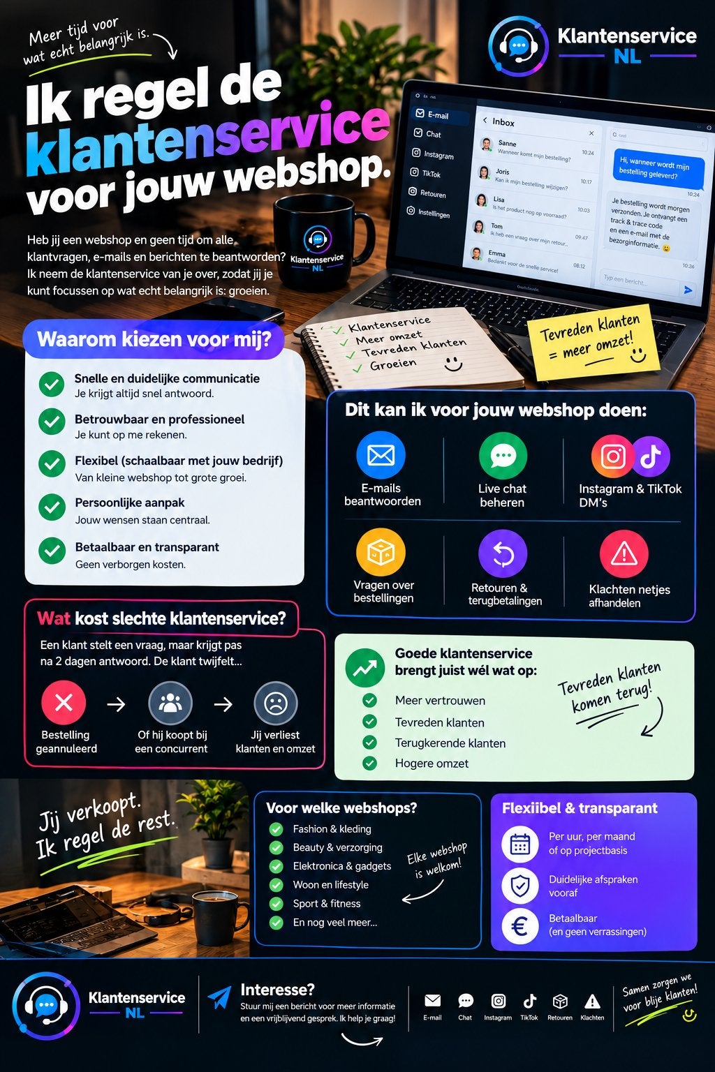Klantenservice voor uw webshop