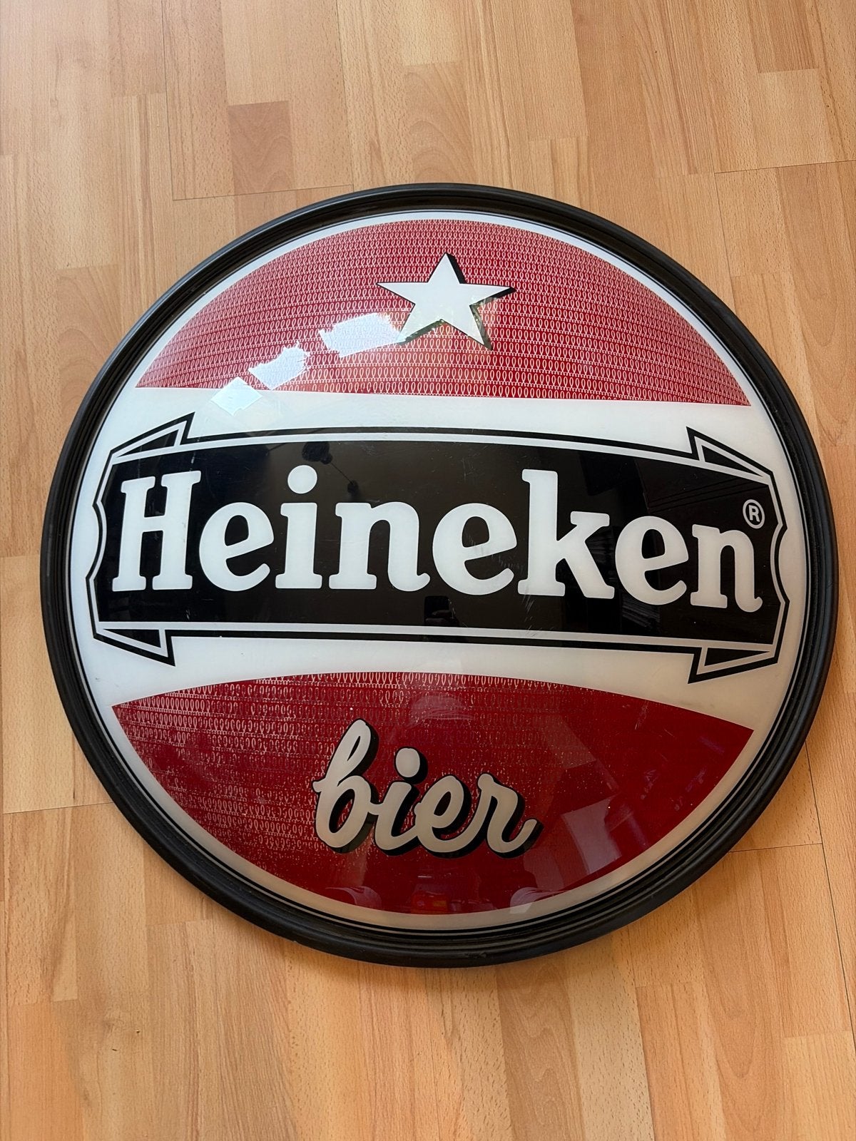Heineken bier reclamebord, Verzamelen, Merken en Reclamevoorwerpen, Ophalen, Gebruikt, Lichtbak of (neon) lamp
