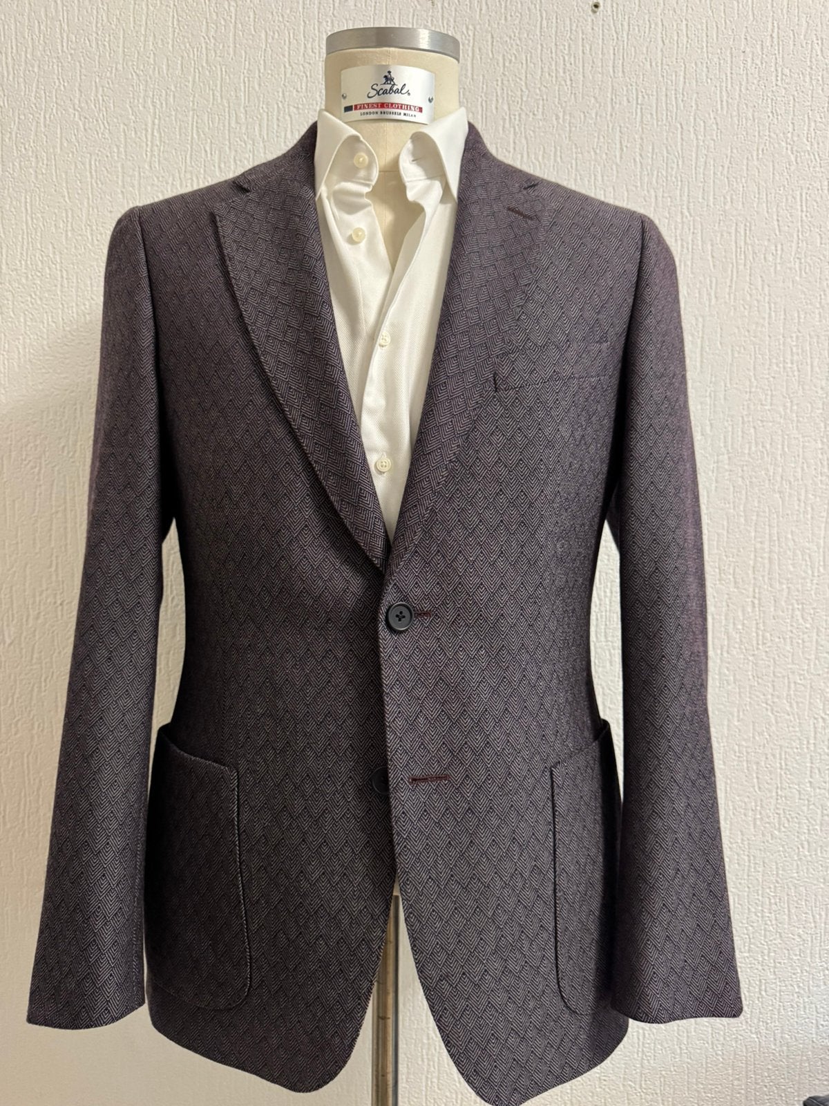 Cavallaro Napoli Jasje, Kleding | Heren, Verzenden, Zo goed als nieuw, Maat 48/50 (M), Paars