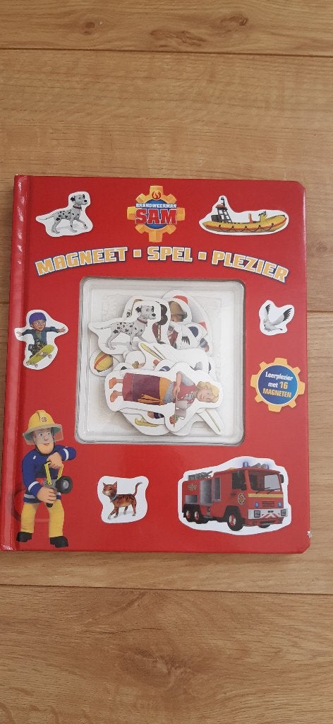 Brandweerman Sam Magneet Spel Plezier Boek, Ophalen of Verzenden, Meer dan 50 stukjes, Zo goed als nieuw, 2 tot 4 jaar