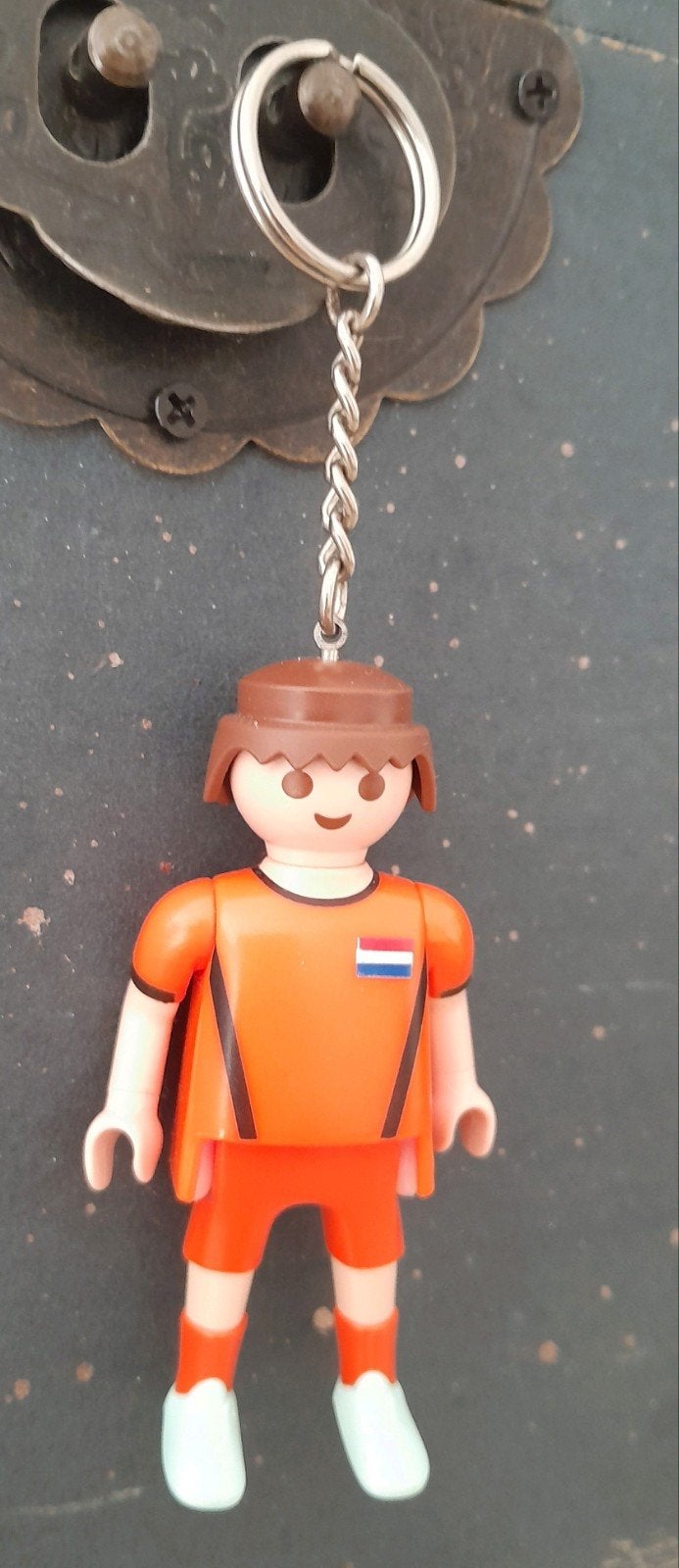 Zeldzame Playmobil Sleutelhanger Nederlands elftal speler, Ophalen of Verzenden, Zo goed als nieuw, Sport