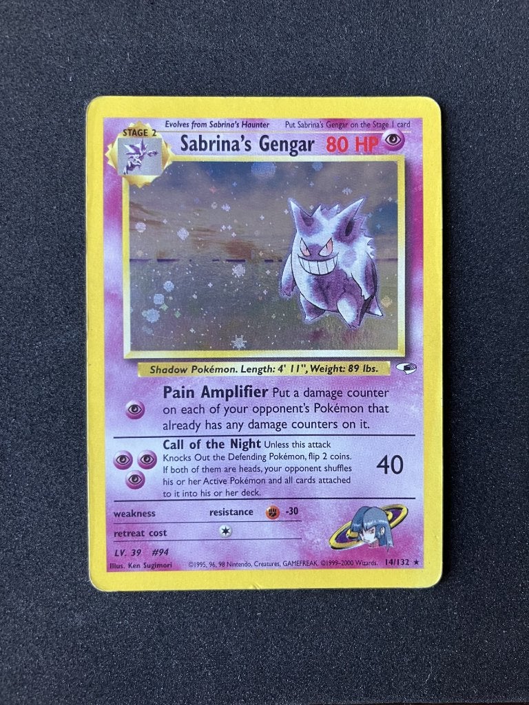 Sabrina’s Gengar Gym Heroes 14/132, Ophalen, Gebruikt, Losse kaart, Foil