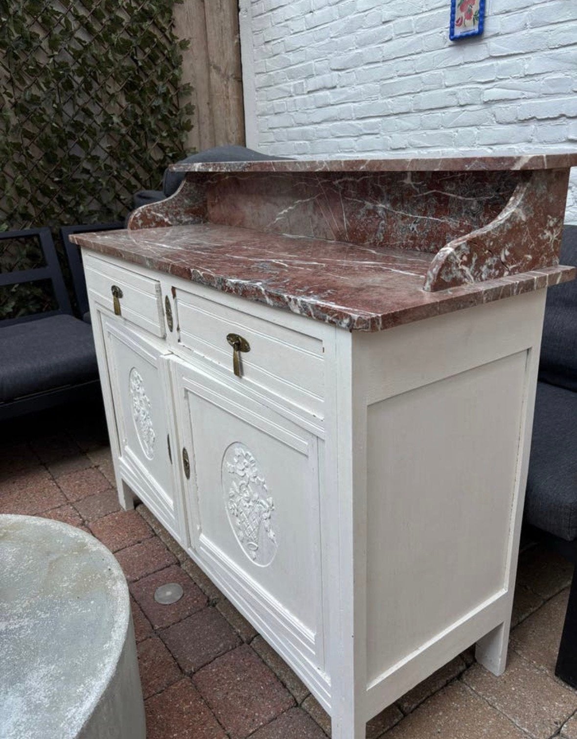 Vintage commode, Ophalen, Gebruikt, 50 tot 70 cm, 100 cm of meer
