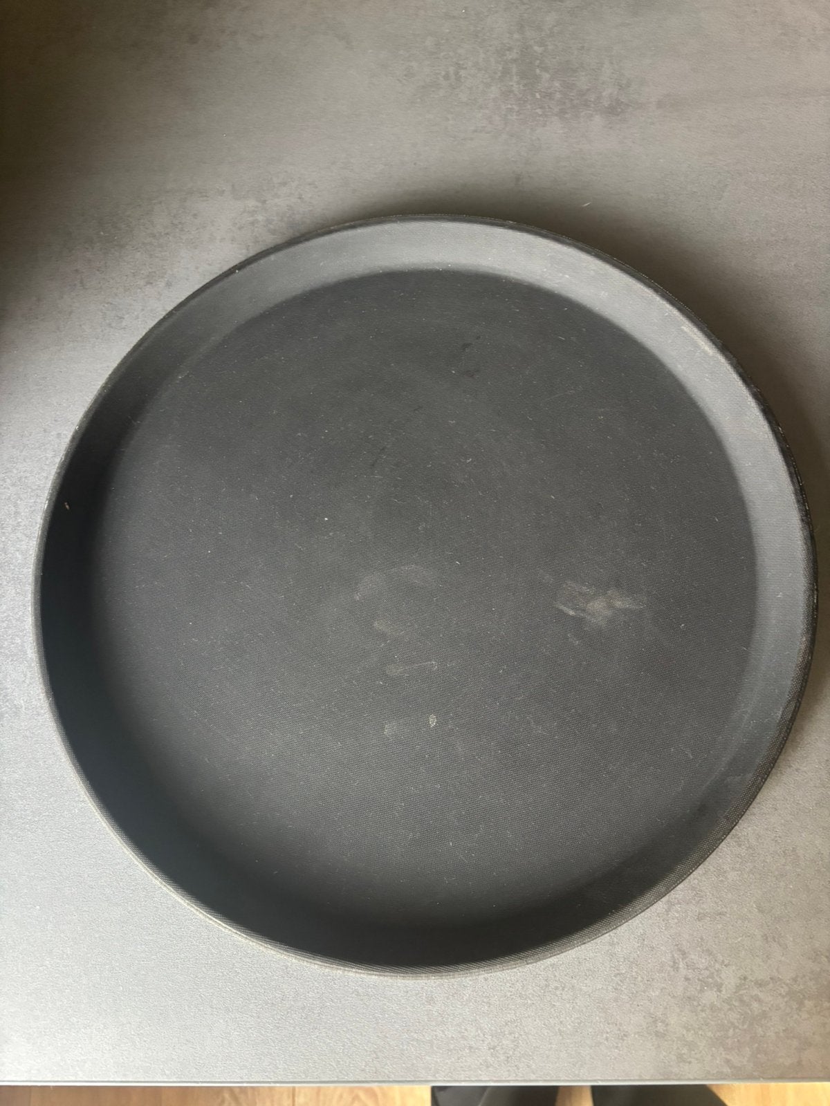 Rond dienblad van ProChef, zwart, gebruikt, Ophalen of Verzenden, Gebruikt, Rond, Kunststof