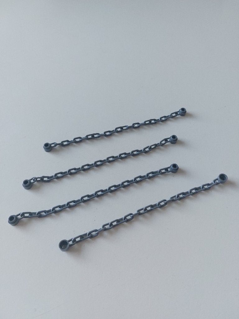 4 technic Lego ketting 21 schakels donkergrijs, Lego, Ophalen of Verzenden, Zo goed als nieuw, Technic