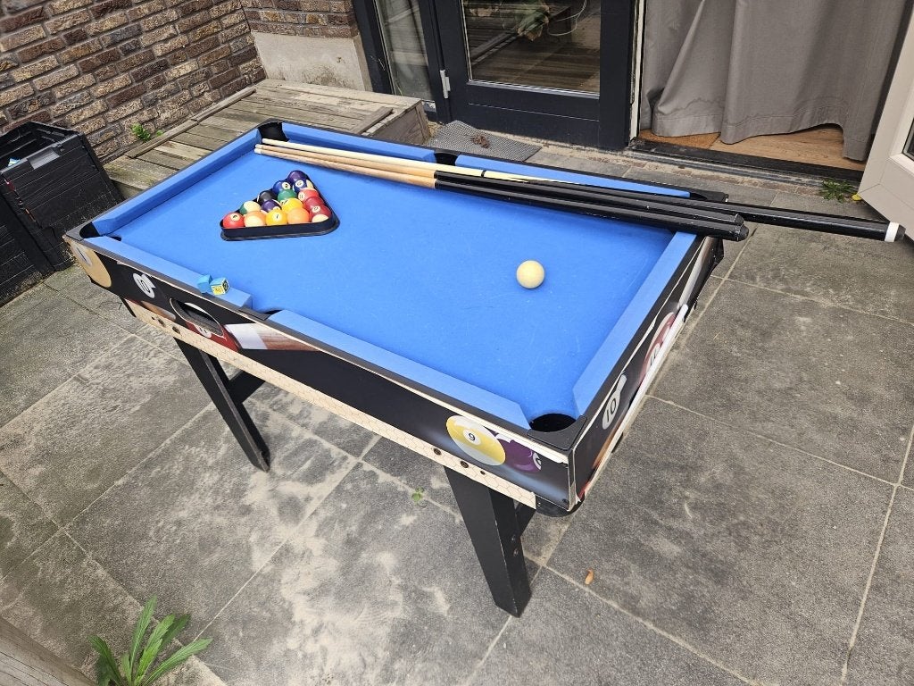 kinder airhockey en pooltable in een, Sport en Fitness, Biljarten en Poolen, Ophalen, Gebruikt, Overige typen
