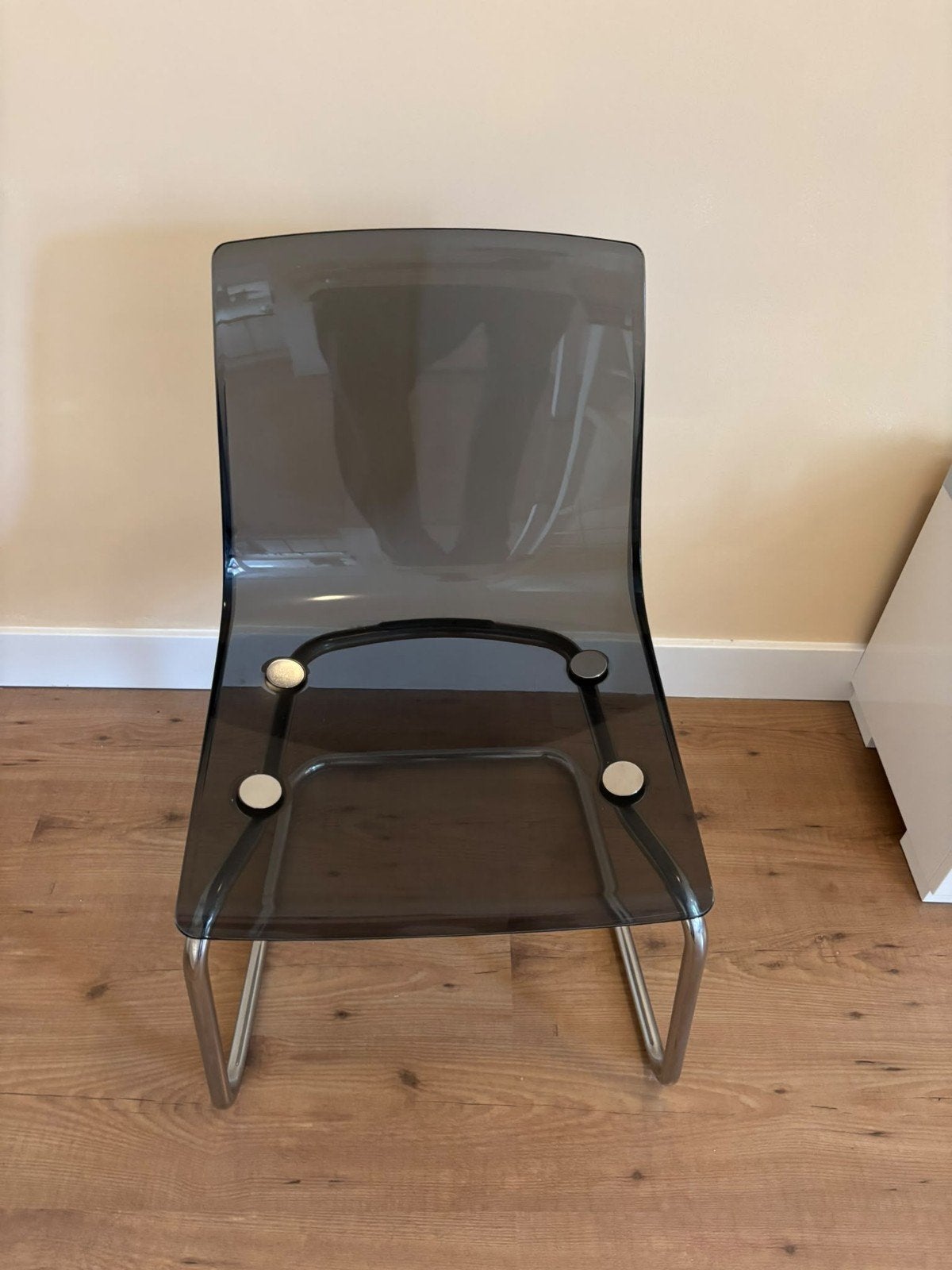 5 IKEA Tobias stoelen - Zo goed als nieuw, Huis en Inrichting, Ophalen, Kunststof, Overige kleuren, Modern, Transparant