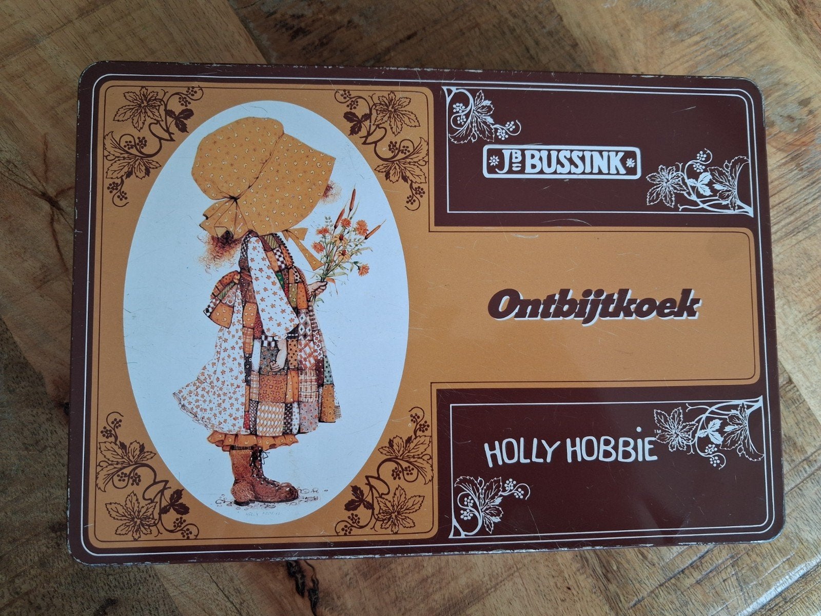 Vintage blik - Holly Hobbie  -JB Bussink Ontbijtkoek  -, Ophalen of Verzenden, Koek(jes), Overige merken