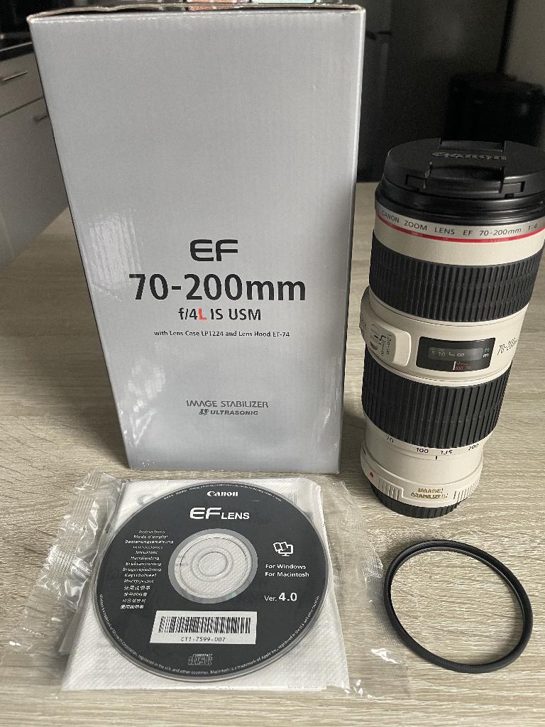 Canon EF 70-200mm f/4L IS USM, Audio, Tv en Foto, Fotografie | Lenzen en Objectieven, Ophalen of Verzenden, Zo goed als nieuw
