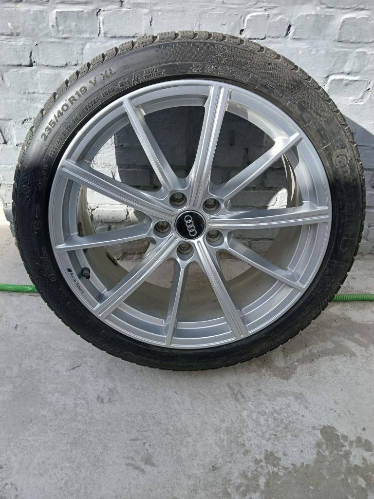 Winterbanden met velgen Audi Sport, Auto-onderdelen, Banden en Velgen, Gebruikt, Velg(en), Winterbanden, 235 mm