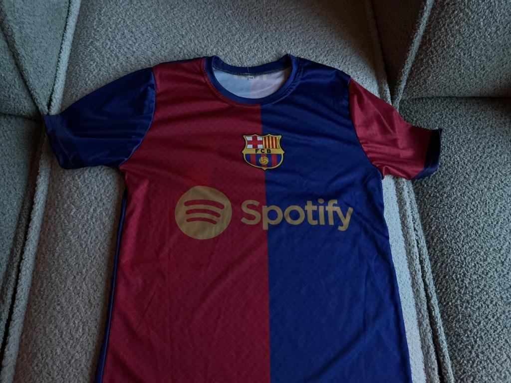 Barcelona shirt maat 158 - Gedragen, goede staat, Gebruikt, Jongen of Meisje, Ophalen of Verzenden, Maat 158