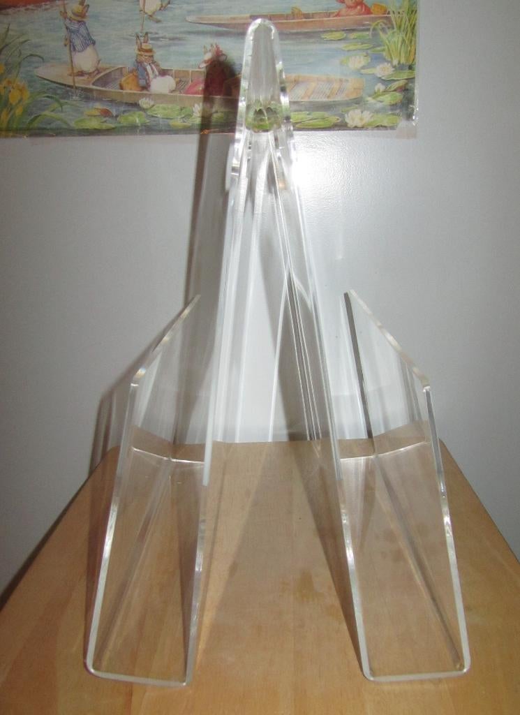 Vintage plexiglas lectuurbak, Ophalen of Verzenden, Gebruikt