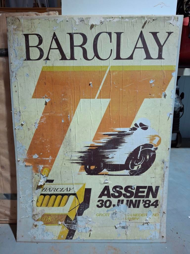 Tt Assen reclamebord, Ophalen, Gebruiksvoorwerp