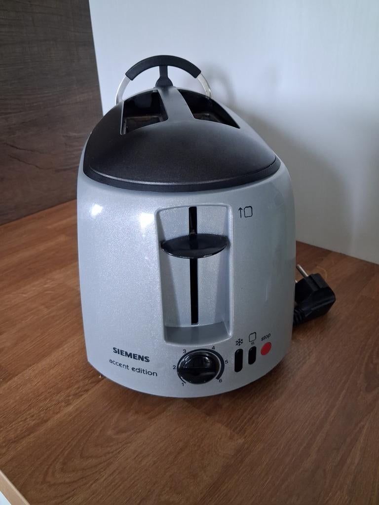 Siemens Accent Edition Broodrooster, Witgoed en Apparatuur, Broodroosters, Ophalen of Verzenden, Gebruikt, Uitneembare kruimellade
