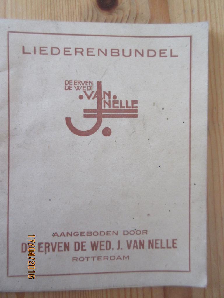 Liedjes boek van van Nelle, Ophalen of Verzenden, Zo goed als nieuw