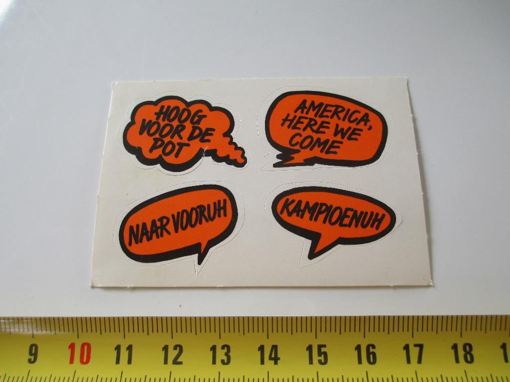 sticker WK America KNVB Oranje foto stickers MARS Snickers, Verzamelen, Ophalen, Zo goed als nieuw