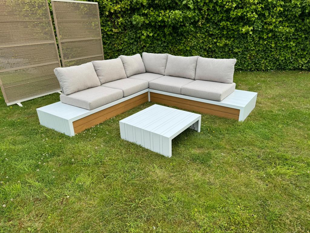 Nieuw loungeset loungebank tuinset IBIZA leegverkoop OP=OP, Tuin en Terras, Meer dan 8 zitplaatsen, Ophalen of Verzenden, Loungeset