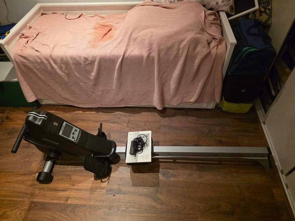Kettler Coach E Roeitrainer, Sport en Fitness, Fitnessapparatuur, Ophalen, Buik, Zo goed als nieuw, Metaal