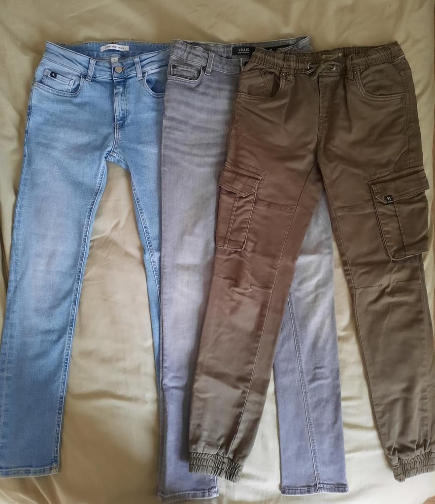 Jeans broek 152 Calvin K Rellix Garcia, Broek, Gebruikt, Ophalen of Verzenden, Rellix