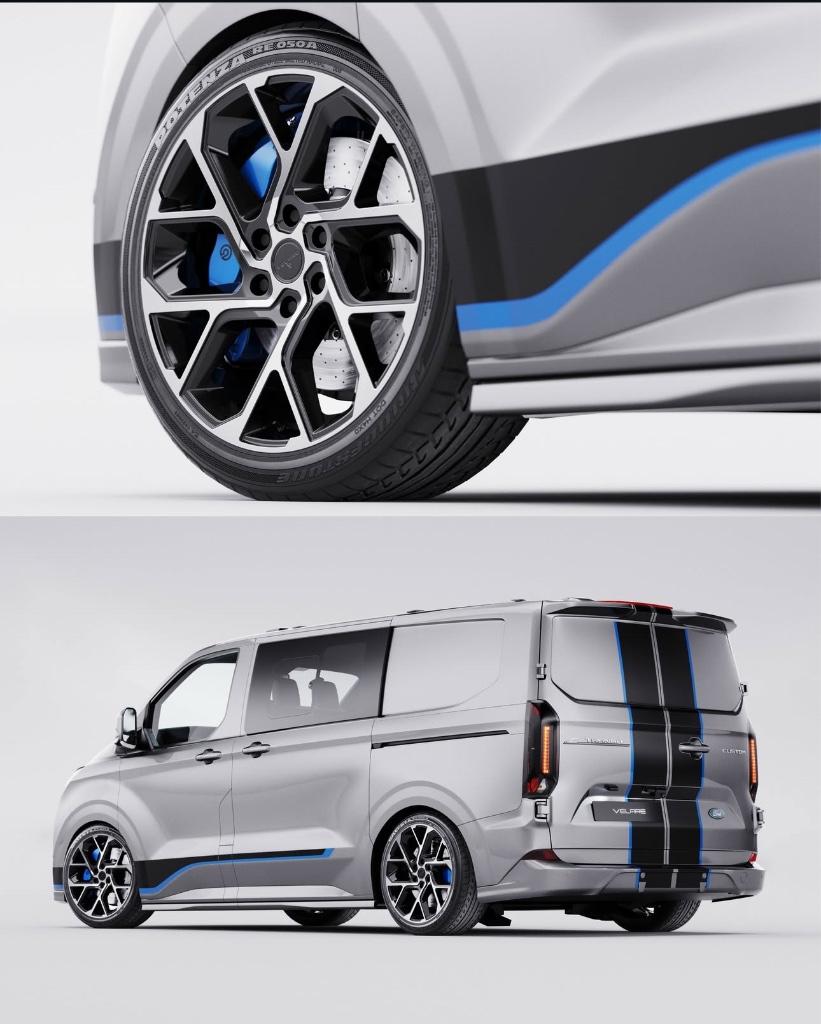18" 20" VELARE VLR-6S FORD TRANSIT CUSTOM, MERCEDES SPRINTER, 2525LV, Bestelwagen, 275 mm, Banden en Velgen