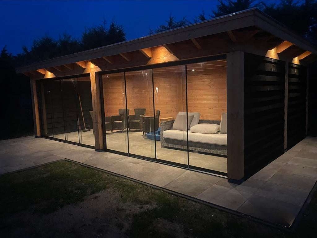 Glazen Schuifwanden INCLUSIEF MONTAGE🔐 WINTERKORTING ‼️, Ophalen of Verzenden, Nieuw, Veranda