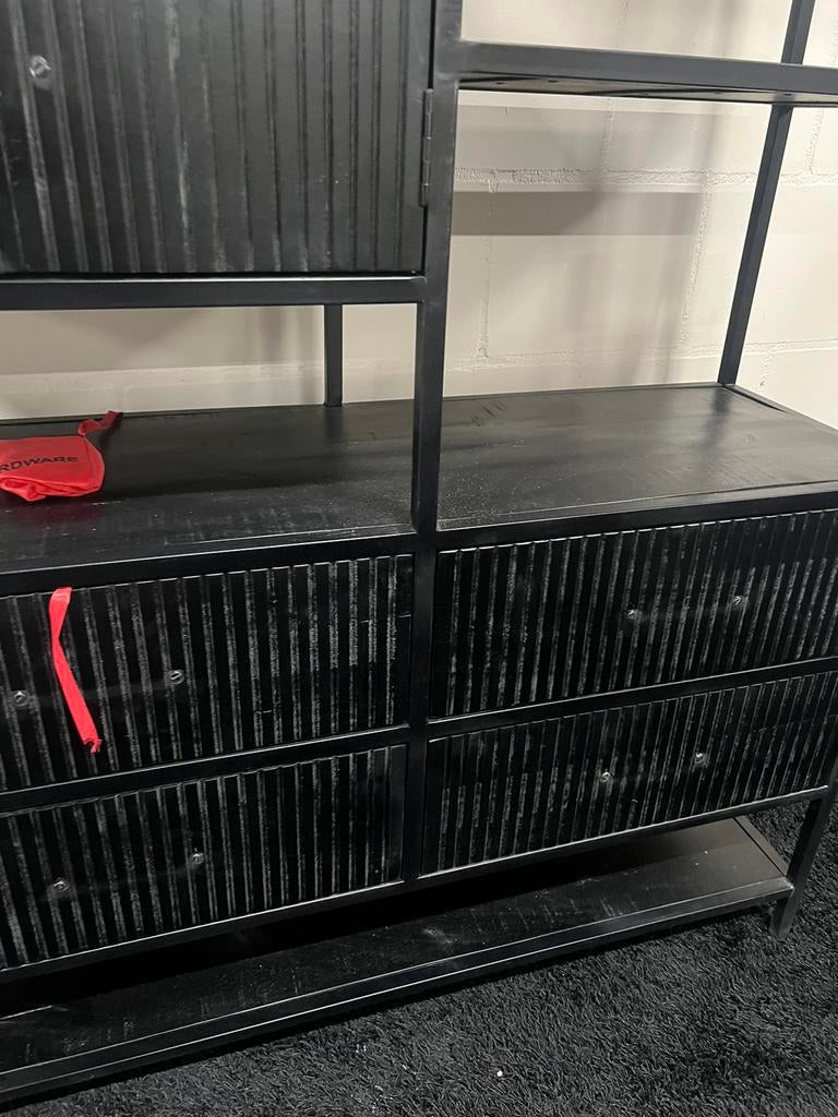 Wandkast Roomdiver Industrieel Mangohout Vakkenkast, Info@savoireinterior.com, Overige materialen, Savoire interior, Nieuw