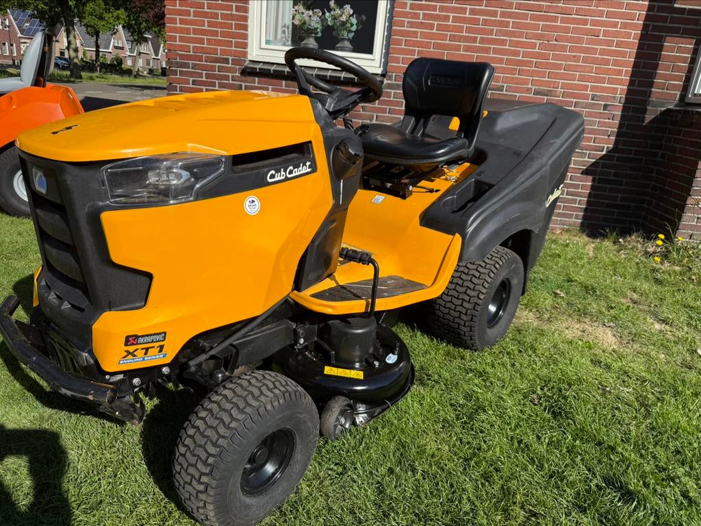 Cub cadet XT1 OR95 zitmaaier achtervanger, Tuin en Terras, Zitmaaiers, Ophalen of Verzenden, Opvangbak, 90 tot 120 cm, Gebruikt