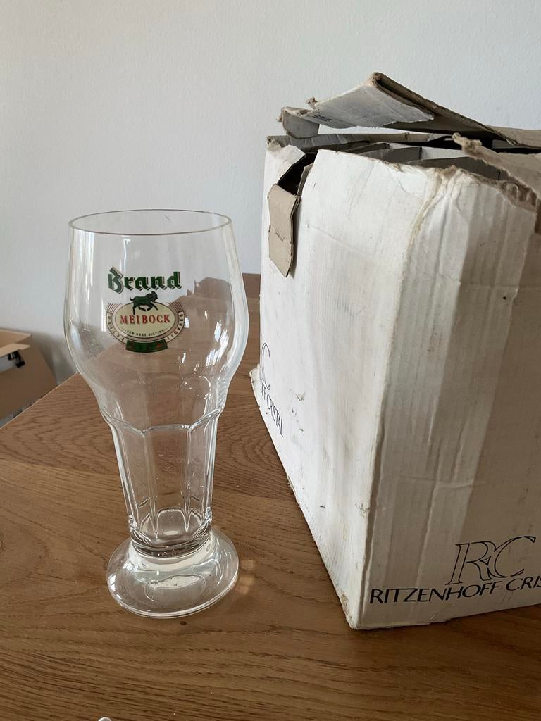 11 Glazen Brand Meibock - Ritzenhoff Cristal, Glas of Glazen, Gebruikt, Ophalen of Verzenden, Glas