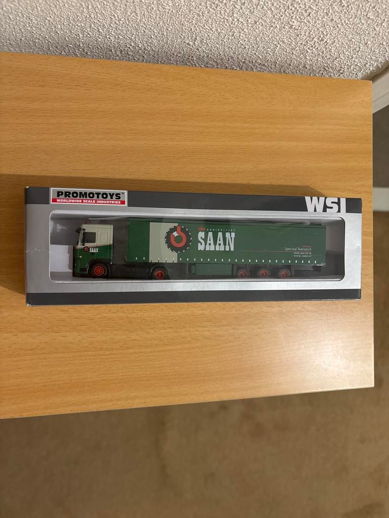 WSI Promotoy SAAN DAF XF 105 SC 4x2 Kast Oplegger 1:87, Hobby en Vrije tijd, Modelauto's | 1:87, Nieuw, Overige typen, Overige merken