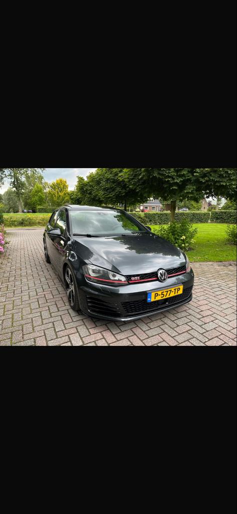 Volkswagen Golf 2.0 TSI 5D DSG 2014 Grijs, Auto's, Stof, 4 cilinders, 1984 cc, 300 pk
