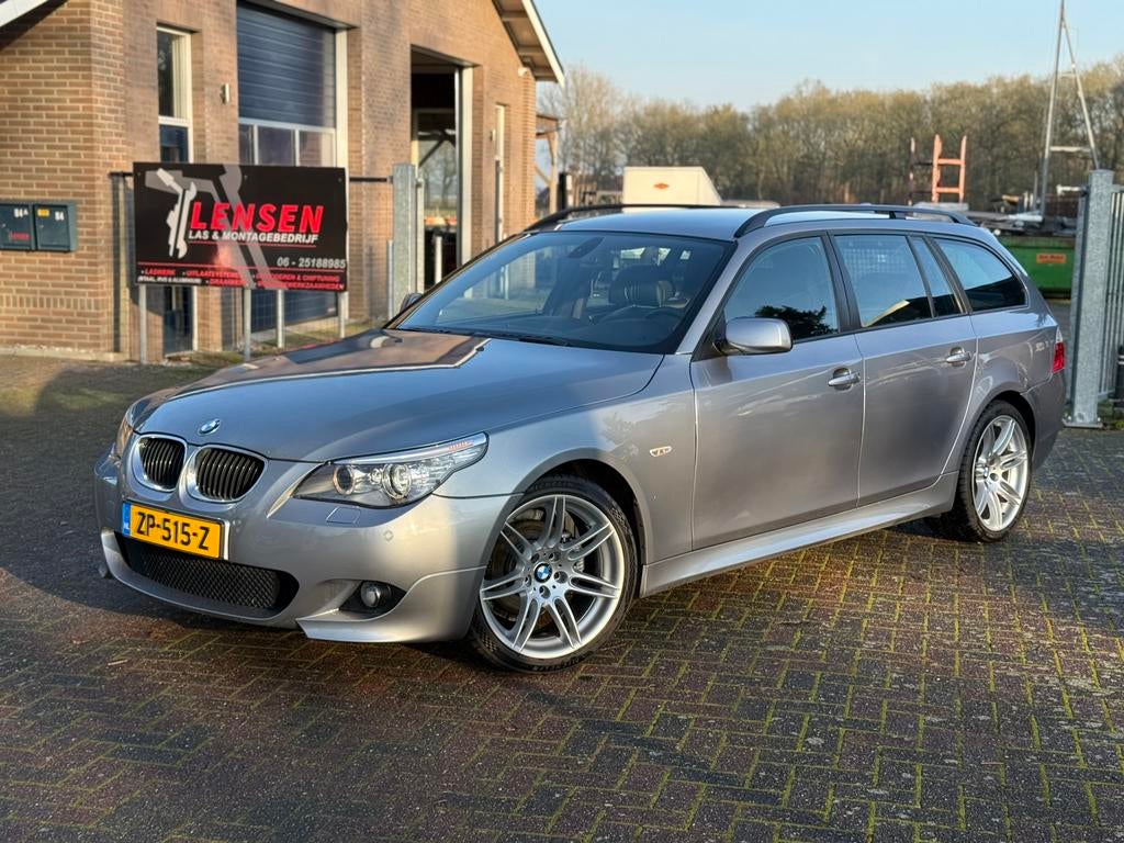 BMW 525i E61 - LCI M-Pakket - Volledig Onderhouden -, Auto's, BMW, Automaat, Achterwielaandrijving, Zwart, Overige kleuren