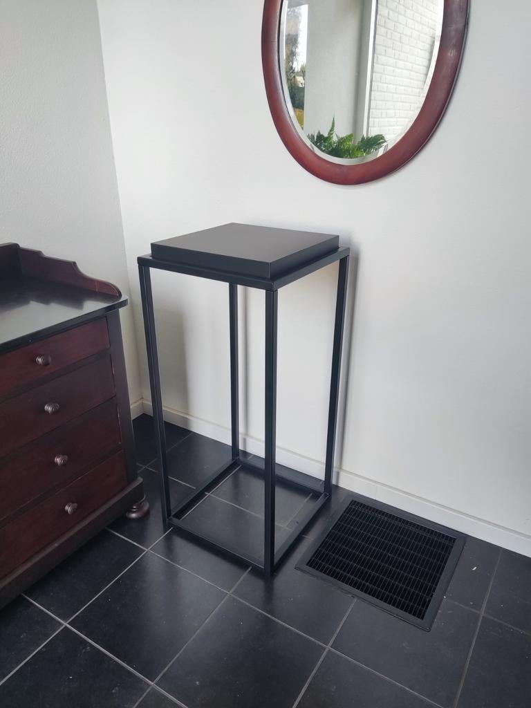 LUXE Zwart staal plantentafel sokkel zuil. Alle maten, nieuw, 6065ch 7, Bartsegers@gmail.com, Segers, Nieuw