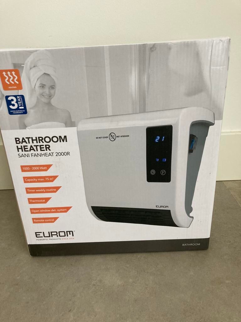 Eurocom bathroomheater, Ophalen, Zo goed als nieuw, Luchtbevochtiger