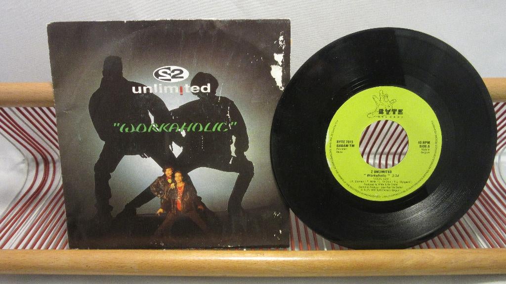 2 Unlimited - Workaholic (Single 7"), Cd's en Dvd's, Vinyl Singles, Ophalen of Verzenden, Gebruikt, Pop